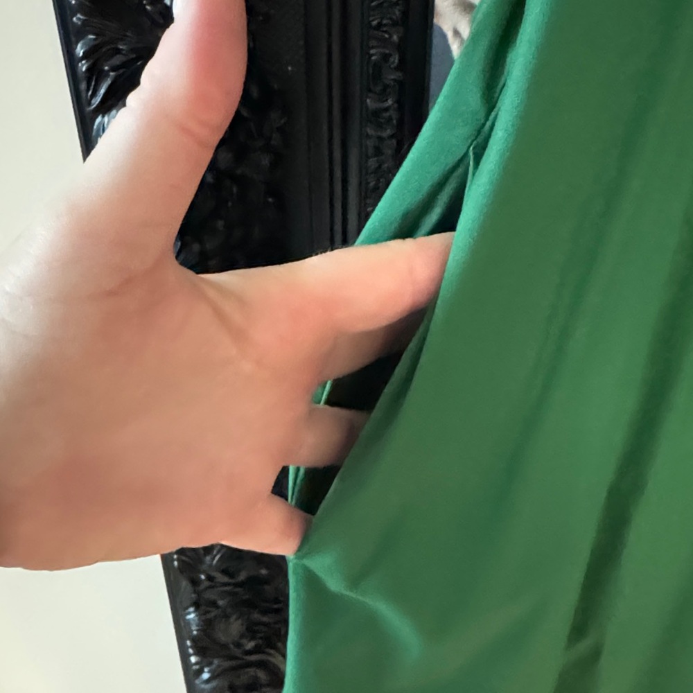 Chico's Vibrant Green Dress with Eyelet Sleeves - Picture 4 of 7